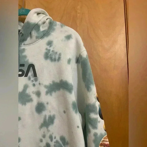 Hyper Space NASA Tie Dye Hoodie Size Large EUC - Picture 11 of 15